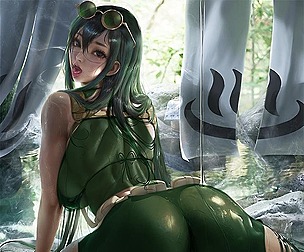 Tsuyu Chilling NSFW+SFW pack