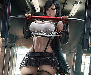 Tifa Pullup NSFW+SFW pack