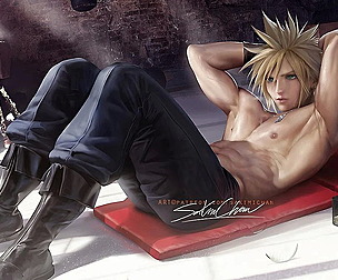 Cloud Exercise NSFW+SFW pack