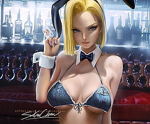Andoid 18 Bunny NSFW+SFW pack