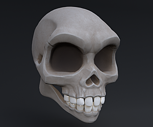 Stylized skull