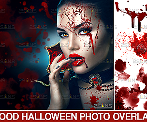 Blood tear drop photoshop overlay