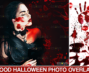 Blood tear drop photoshop overlay & png