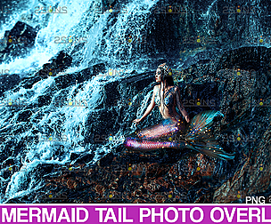 Mermaid tail overlay & Photoshop overlay