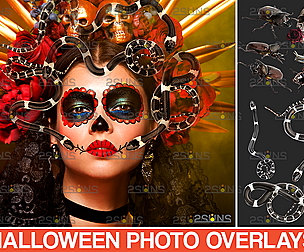 Halloween overlay & Halloween clipart