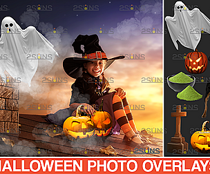 Halloween clipart & Pumpkin. Witch