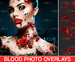 Blood overlay & Distressed background, Blood