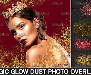 Digital gold overlay & Gold glitter