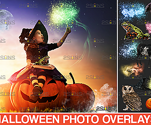 Sparkler overlays & Halloween overlay