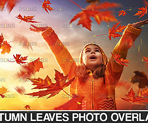 Leaf overlay photoshop & Autumn leaves