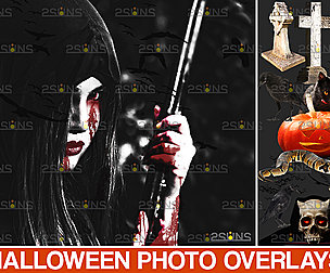 Halloween clipart &  Halloween overlay