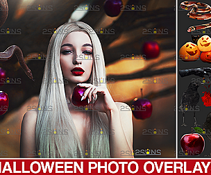 Halloween overlay & Photoshop overlay raven