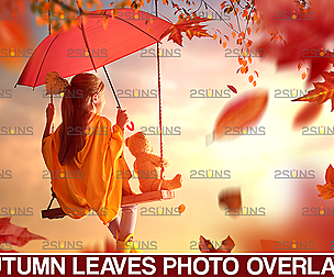 Leaf overlay photoshop & Autumn leaves