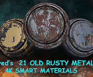 Fred's 21 Old Rusty Metals SmartMaterials(4K)Vol 1