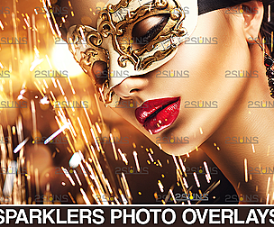 Sparkler overlay & Wedding sparkler overlays