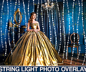 String light overlay & Sparkler overlays