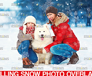 Snow flake overlays & Photoshop overlay