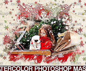 Watercolor overlay & Photoshop overlay