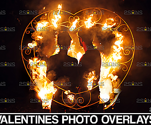 Valentine overlay & Photoshop overlay, Sparkler