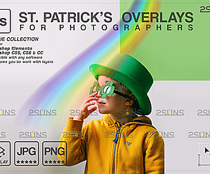 St Patricks day digital background & Photoshop