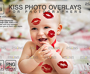 Kiss Overlays & Photoshop Overlay, Valentines day
