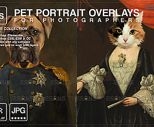 Royal pet portrait & Pet portrait background