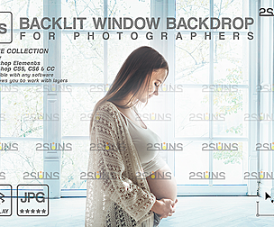 Curtain backdrop & Maternity digital photography