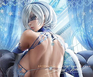 Snow Kitty Back