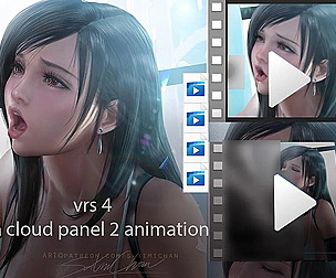 Tifa X Cloud Panel 1,2,4 and 5 Animation
