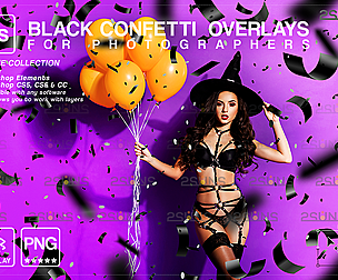Halloween overlay &  confetti overlay