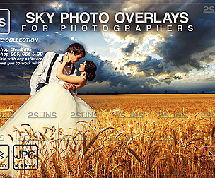 Night sky photo overlays & Photoshop overlay