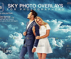 Blue sky overlays & Photoshop overlay