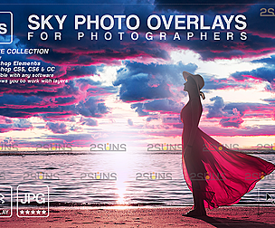 Blue sky overlays & Photoshop overlay