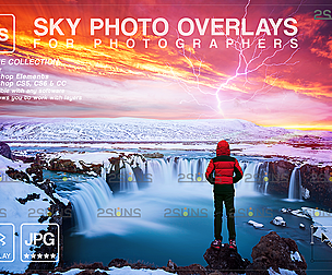 Night sky photo overlays & Photoshop overlay