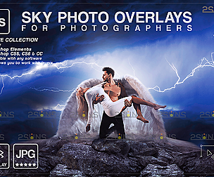 Night sky photo overlays & Photoshop overlay