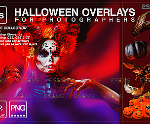 Halloween overlay & Photoshop overlay: pumpkin