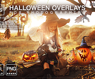 Halloween overlay & Halloween clipart