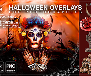 Halloween overlay & Halloween digital backdrop