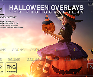 Halloween overlay & Halloween photoshop overlay