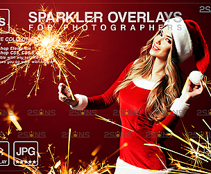 Sparkler overlay & Photoshop overlay