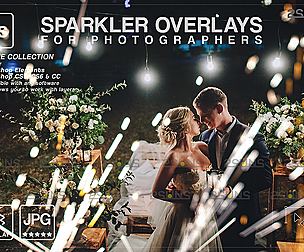 Sparkler overlay & Photoshop overlay