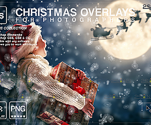 Christmas overlay & Snow overlay