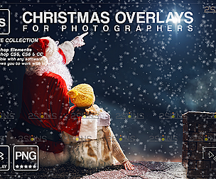 Christmas overlay & Santa overlay