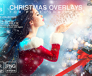 Christmas overlay & Glitter overlays