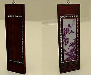 Chinese Art Hanging Panels (blend)