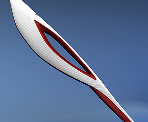 Sochi olympic torch low poly