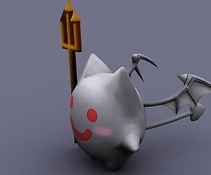 funny devil white cartoon