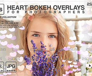 Bokeh light photo overlays & Photoshop overlay