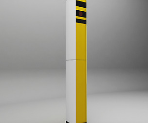 Speed camera radar low poly