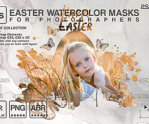 Watercolor overlay & Photoshop overlay